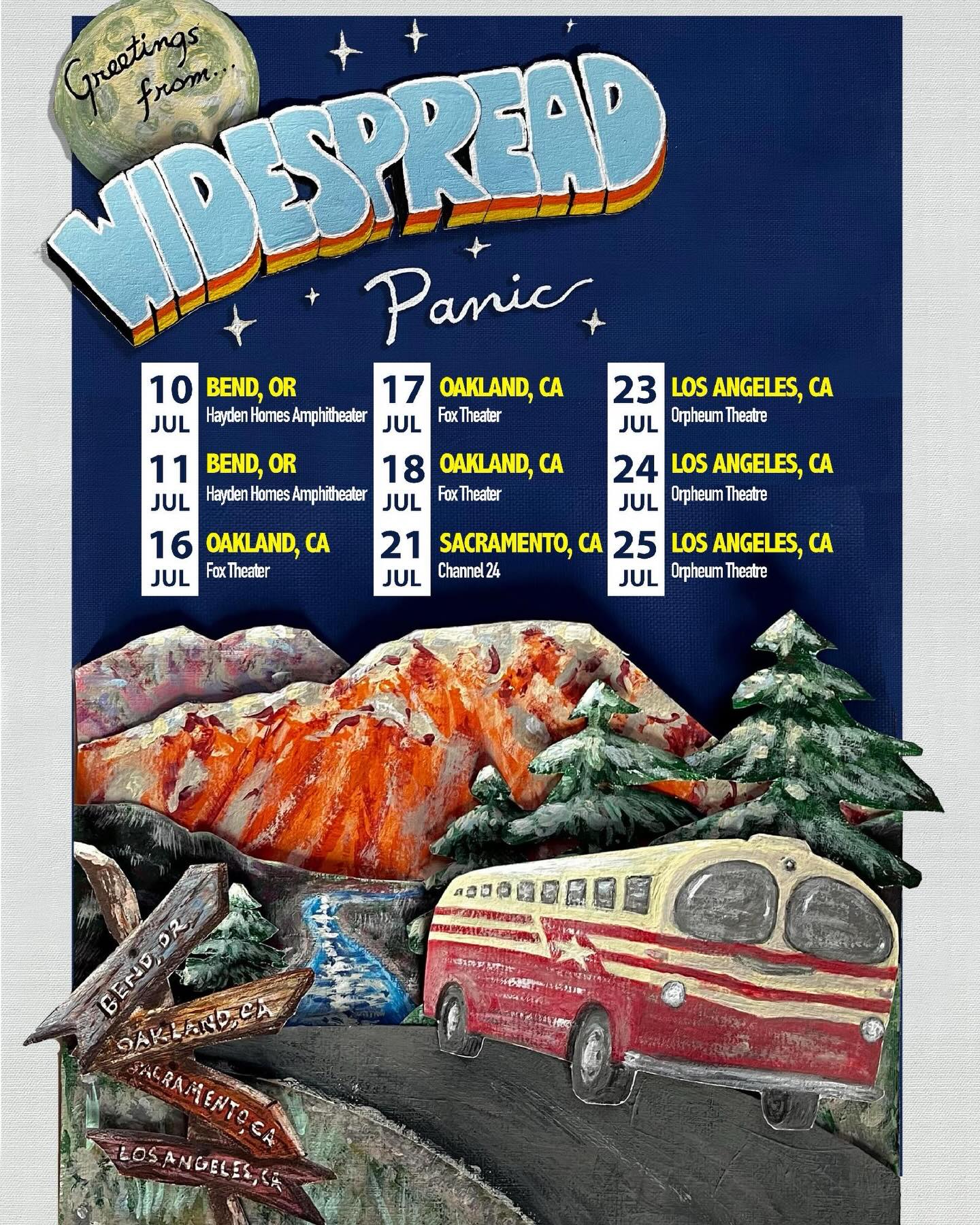 Widespread Panic Tour Poster 2026