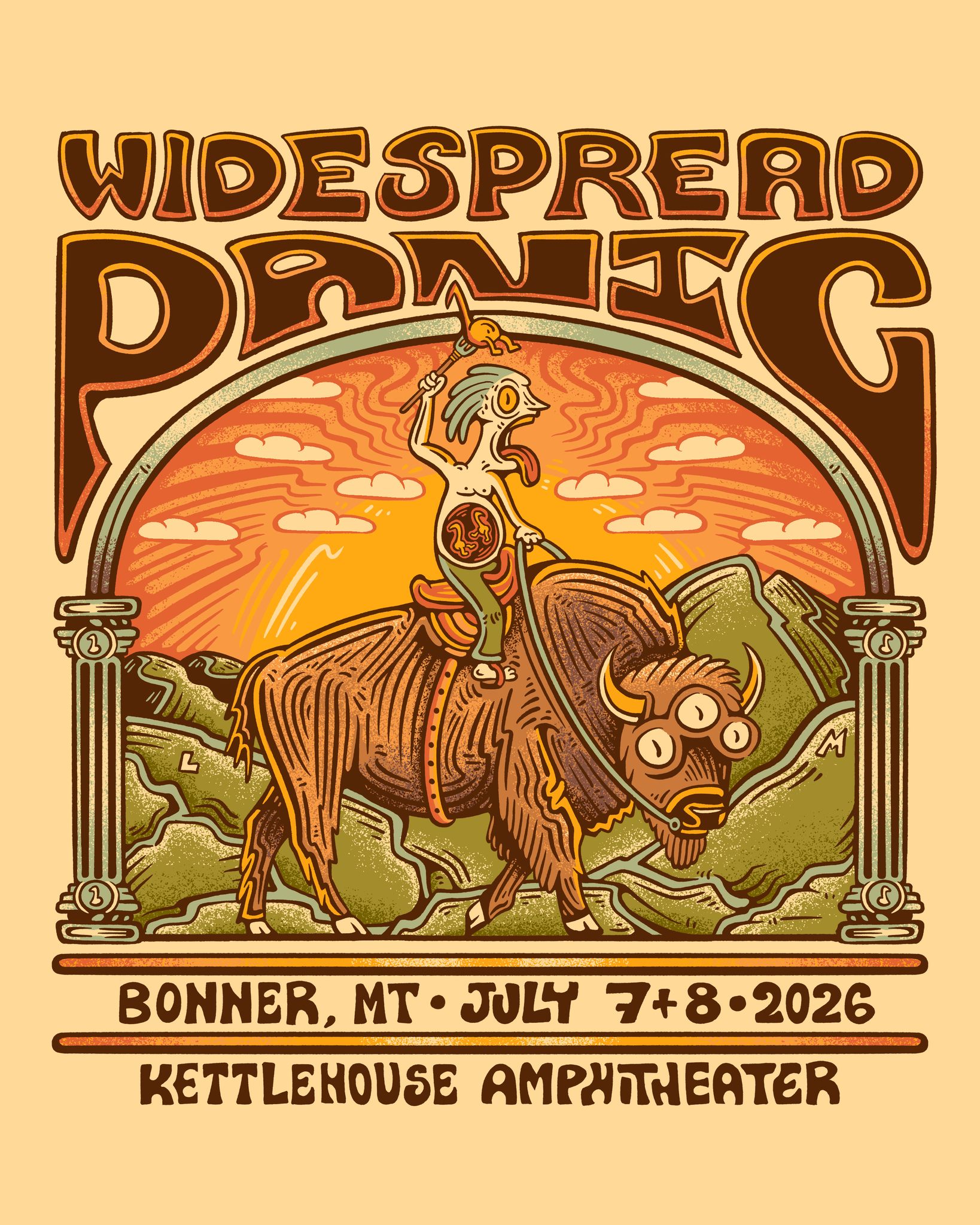 Widespread Panic Tour Poster 2026